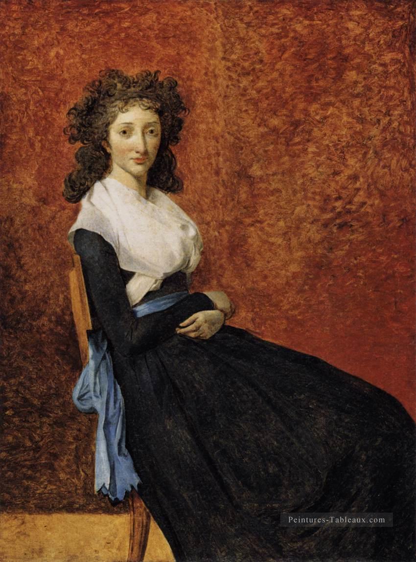 Madame Trudaine néoclassicisme Jacques Louis David Peintures à l'huile